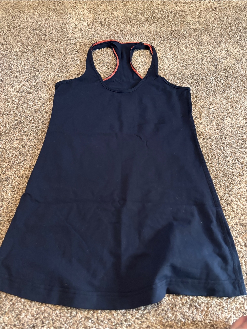 lululemon athletica Black Tank Top with Red Trim